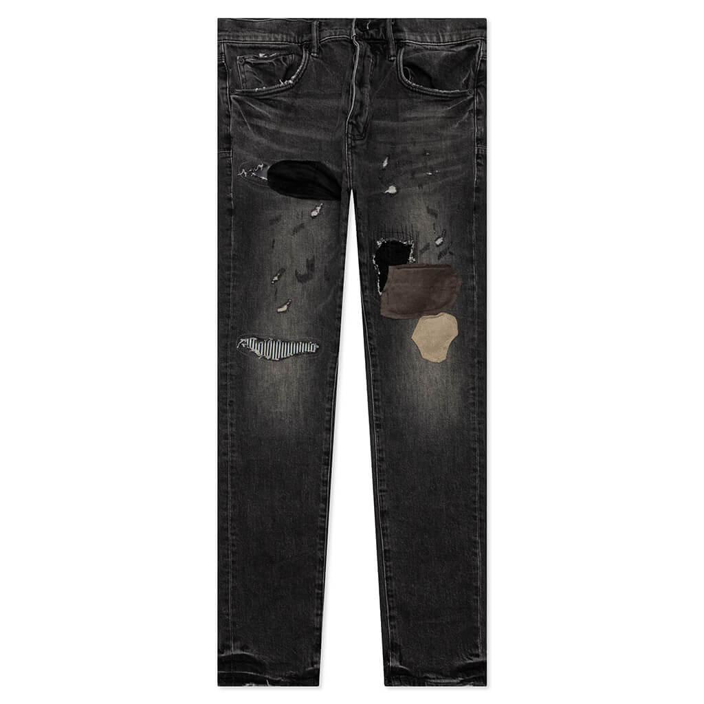 P001 - Worn Black Patchwork Male Product Image
