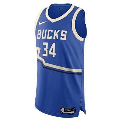 Giannis Antetokounmpo Milwaukee Bucks 2024/25 City Edition Nike Mens Dri-FIT ADV NBA Authentic Jersey Product Image