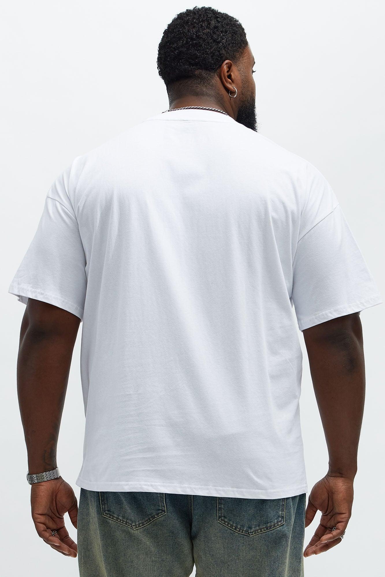 He Walks With Us Oversized Short Sleeve Tee - White Product Image