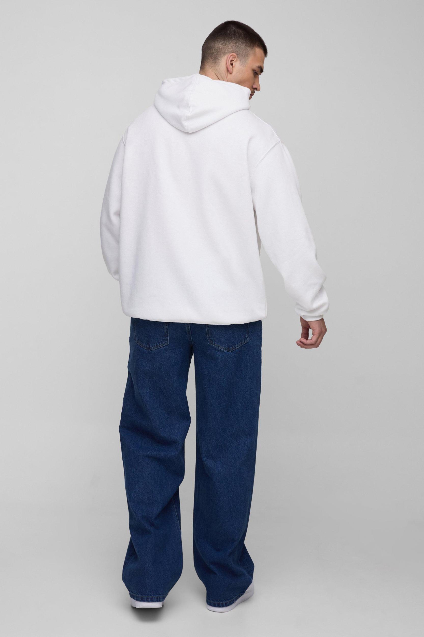 Tall Oversized Nirvana License Print Hoodie | boohooMAN USA Product Image