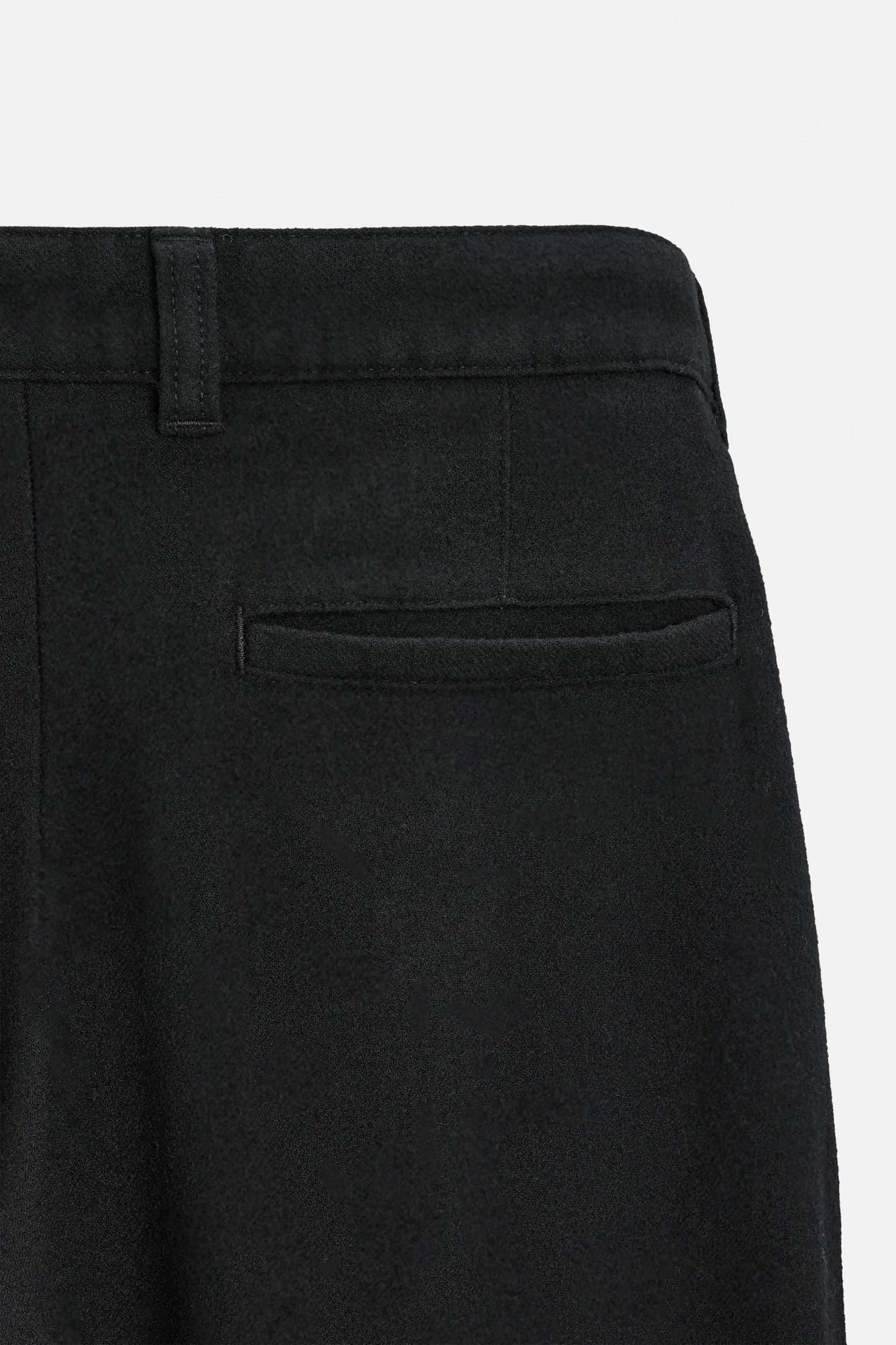 DARTED WOOL BLEND PANTS Product Image