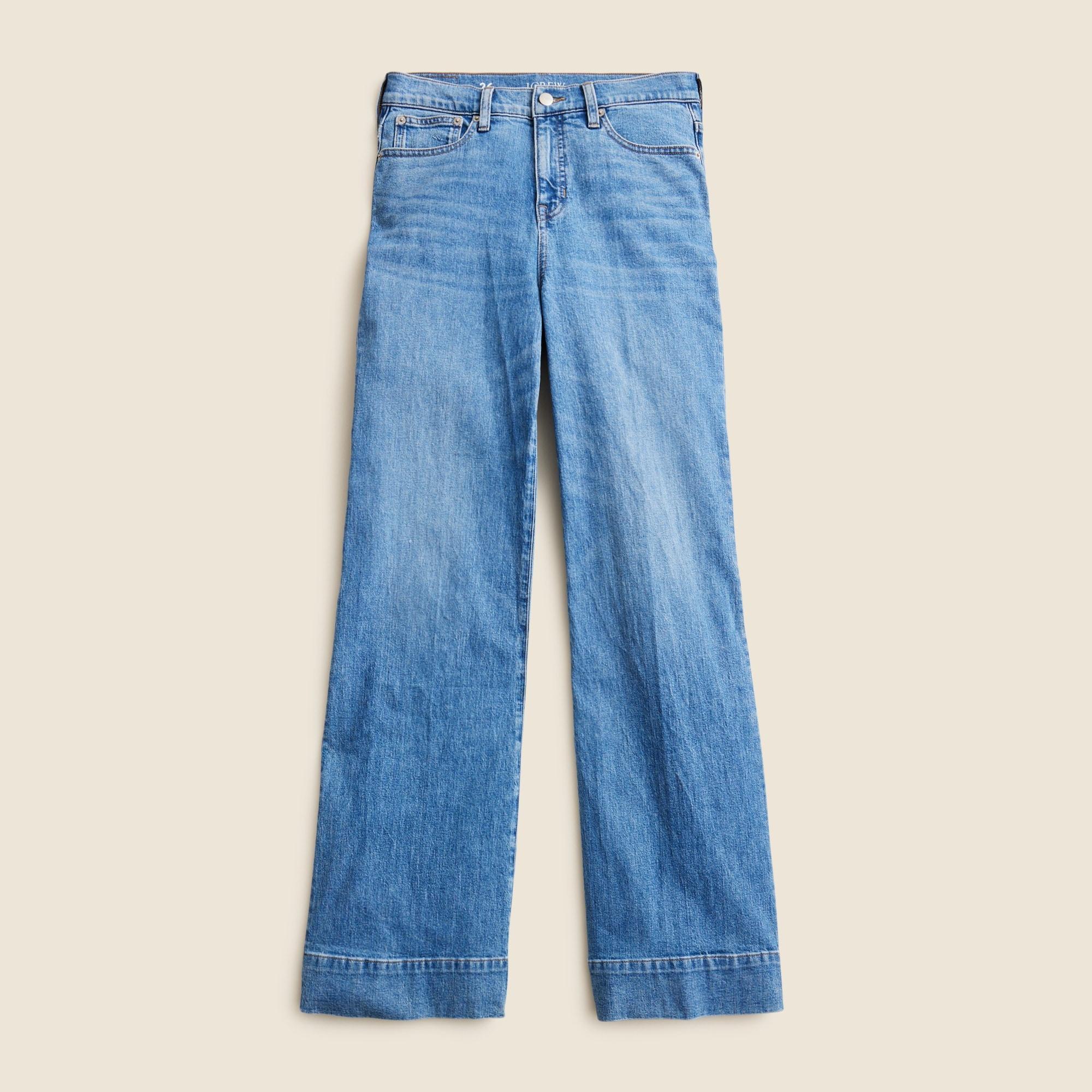 New high-rise denim trouser in 1996 semi-stretch Product Image