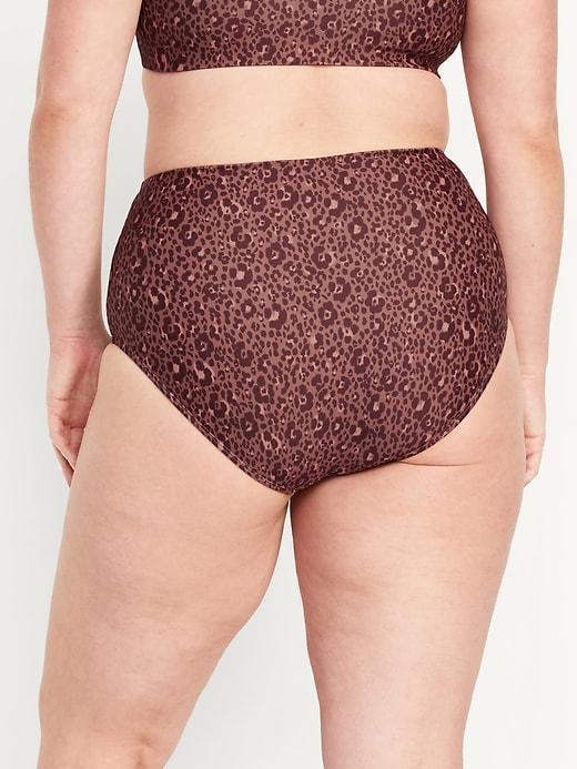 High-Waisted French-Cut Bikini Swim Bottoms Product Image