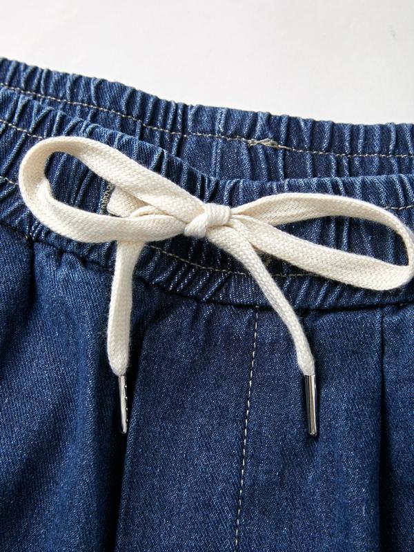 Punk Blue Wash Baggy Cargo Jeans Product Image