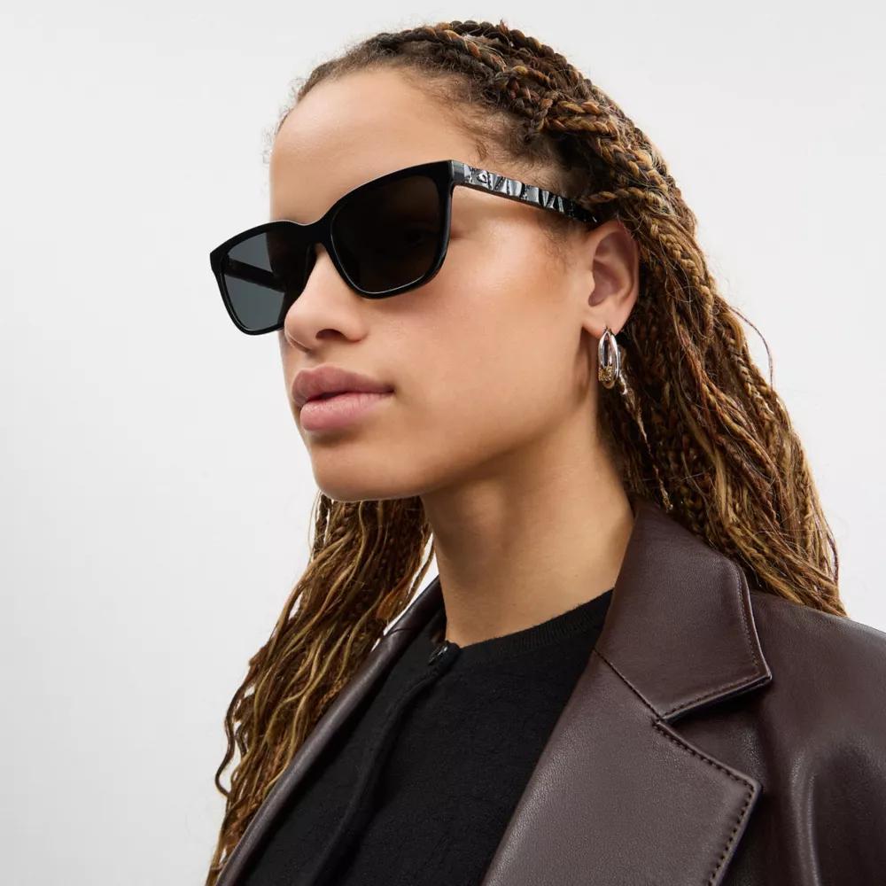 Quilted Refined Square Sunglasses Product Image