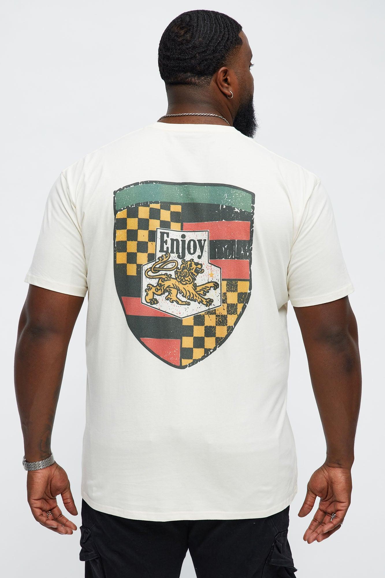 Enjoy Finer Things In Life Short Sleeve Tee - Off White Product Image