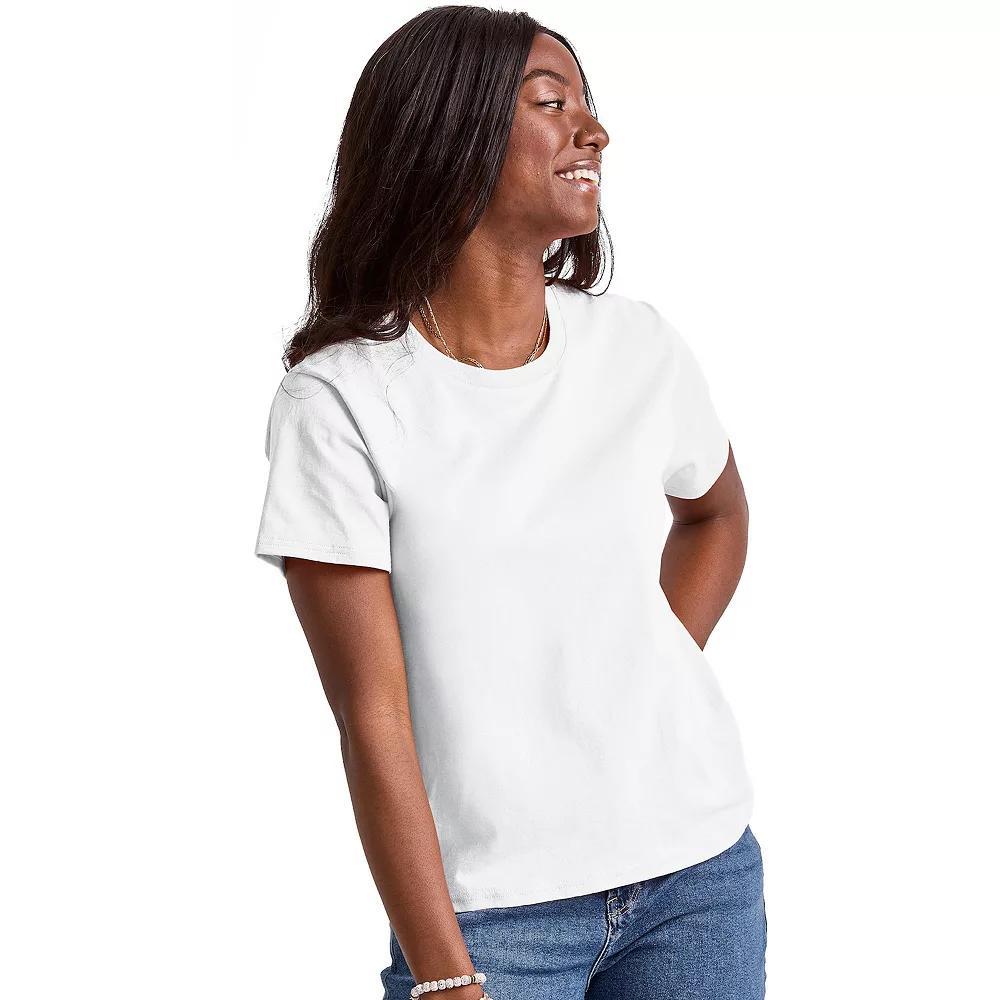 Women's Hanes® Essentials Classic Fit Tee, Size: XS, Black Product Image
