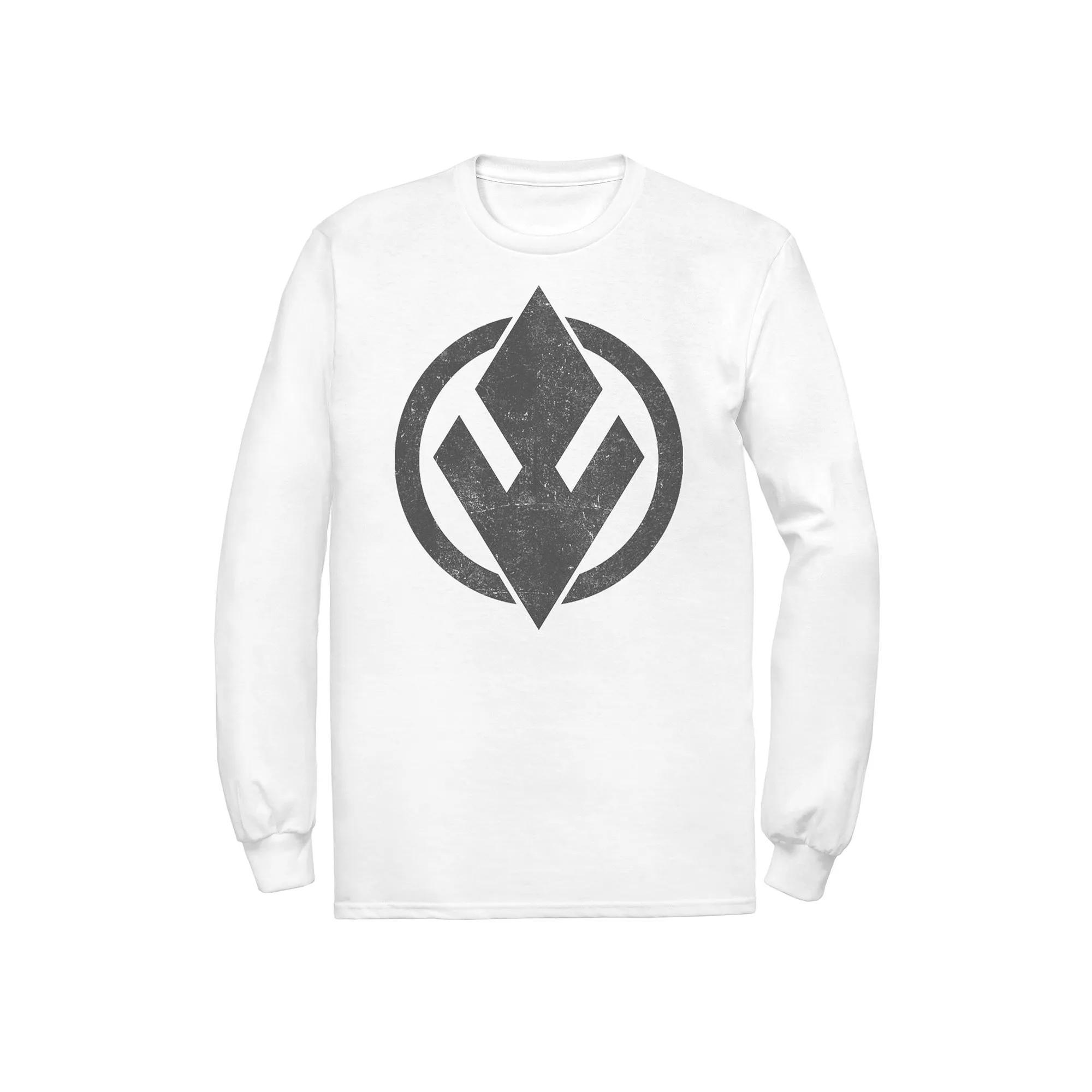 Men's Star Wars The Rise of Skywalker Sith Trooper Logo Long Sleeve Graphic Tee, Size: XXL, White Product Image