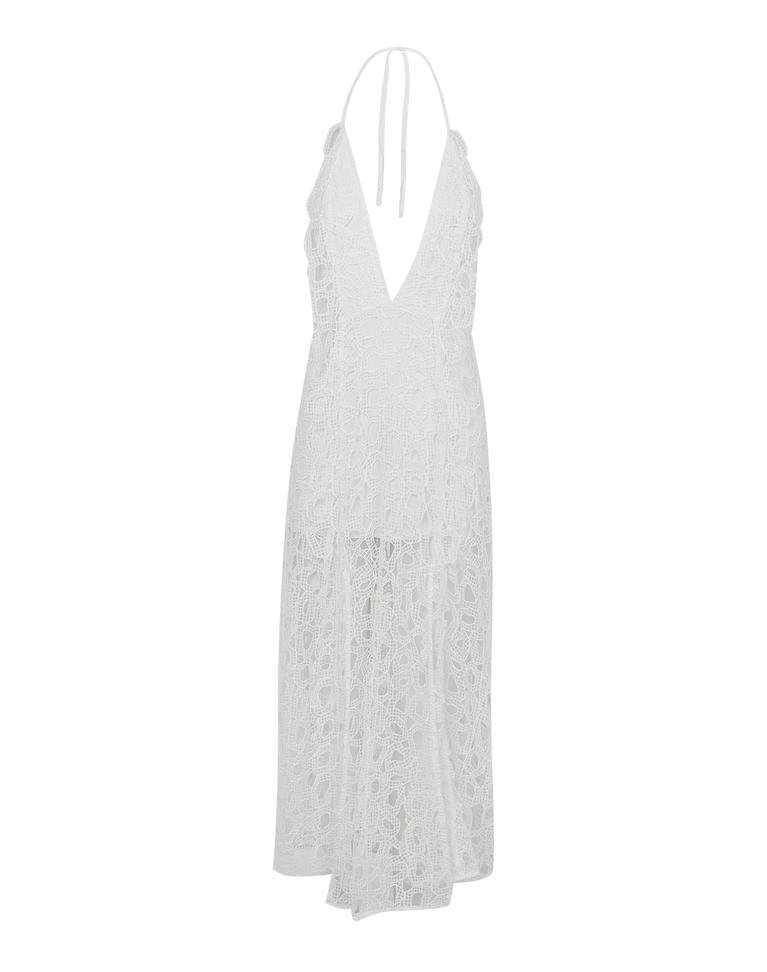 Eyelet Joelle Midi Dress - Off White Product Image