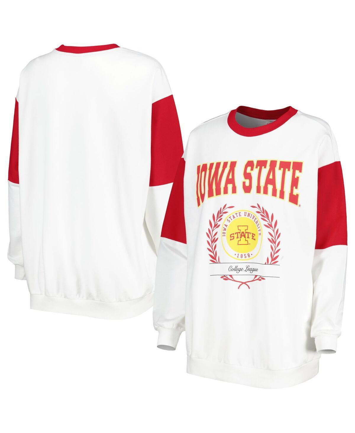 Women's Gameday Couture White Iowa State Cyclones It's A Vibe Dolman Pullover Sweatshirt, Size: Large Product Image