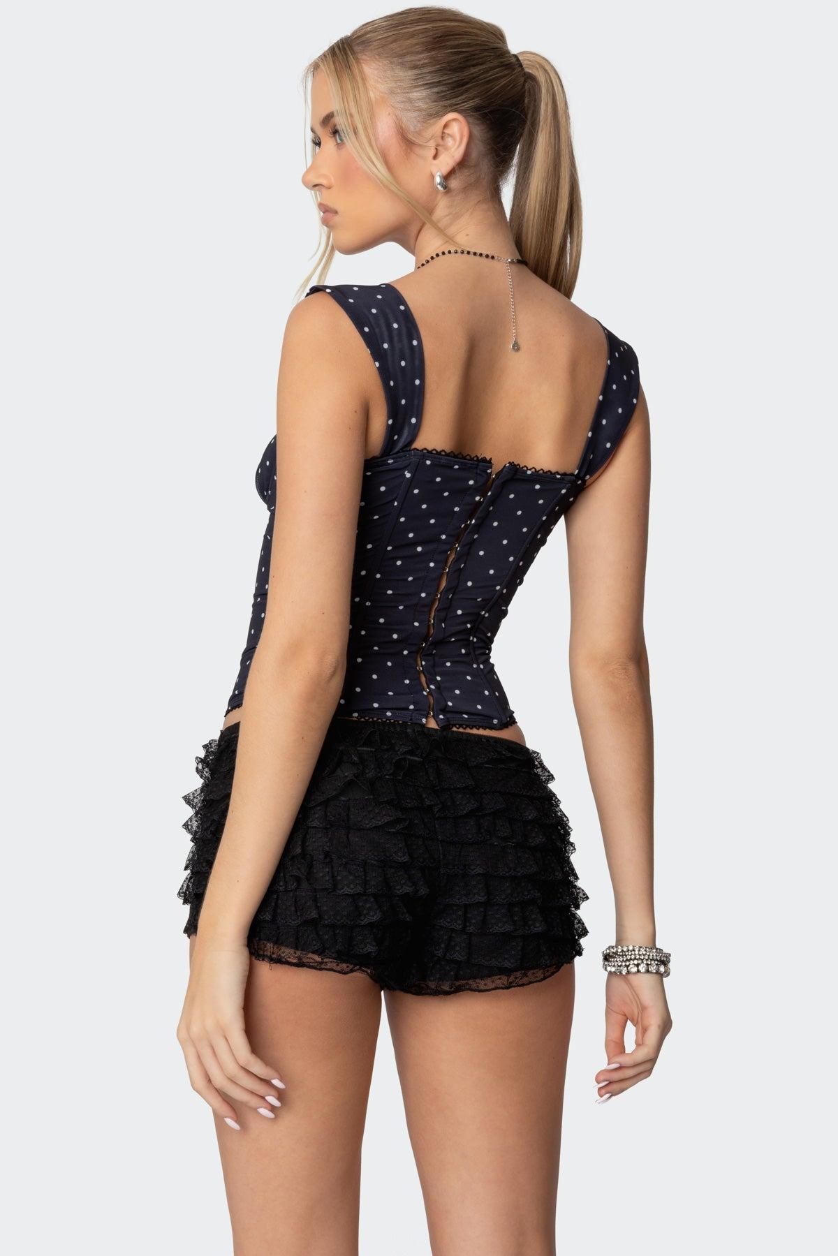 Marcella Wide Strap Mesh Corset Product Image