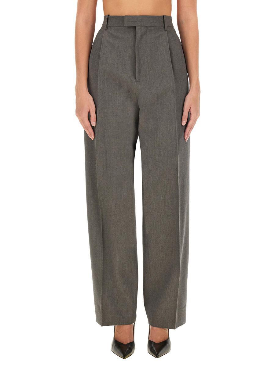 BOTTEGA VENETA Light Wool Pants In Grey Product Image