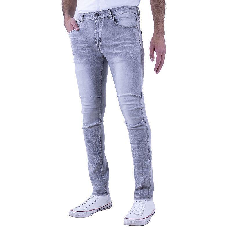 Men's Recess Slim-Fit Distressed Jeans, Size: 30X30, Grey Product Image