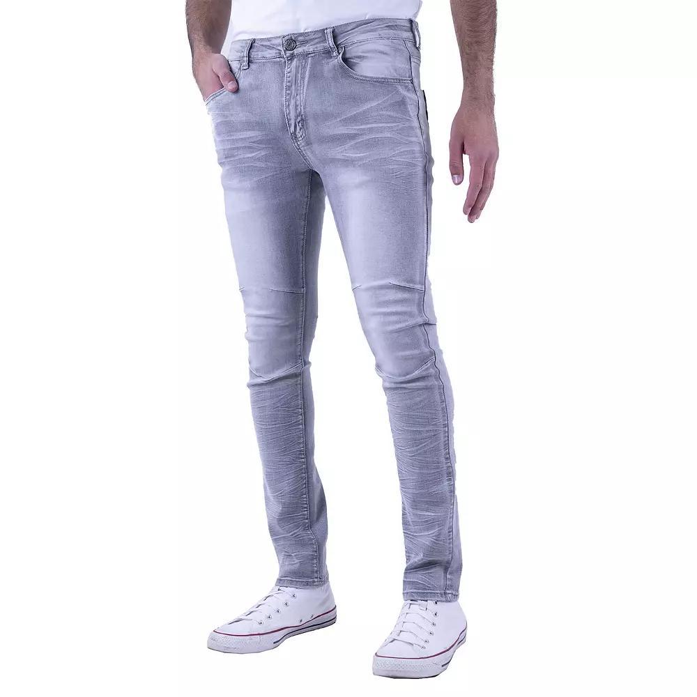 Men's Recess Slim-Fit Distressed Jeans, Size: 30X30, Grey Product Image
