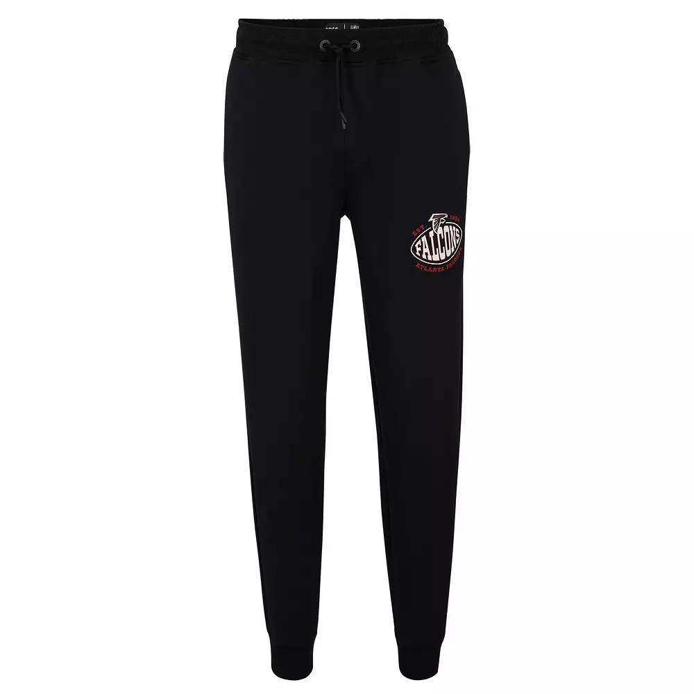 Men's BOSS X NFL  Black Atlanta Falcons Sack Tri-Blend Tracksuit Pants, Size: XL Product Image