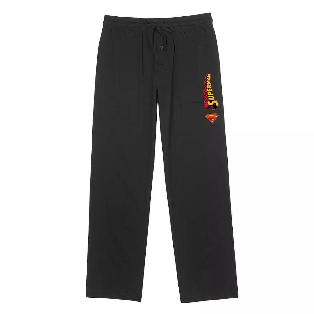 Men's Wonder Woman Vertical Emblems Pajama Pants, Size: Small, Black Product Image