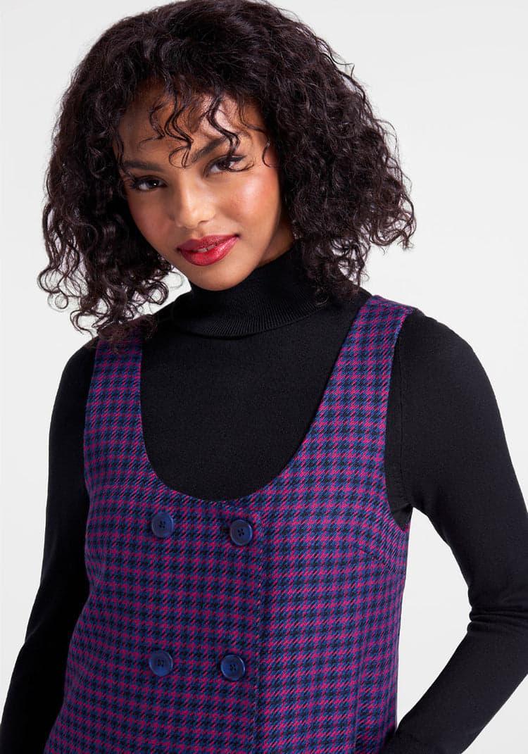 Schoolyard Sass Double-Breasted Jumper Product Image