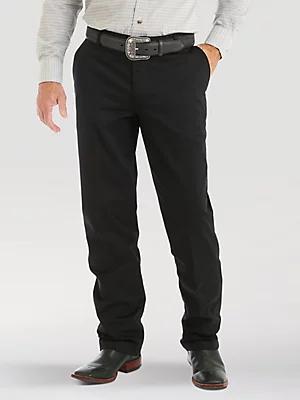 Men's Wrangler Casuals® Flat Front Relaxed Fit Pants in Khaki Product Image