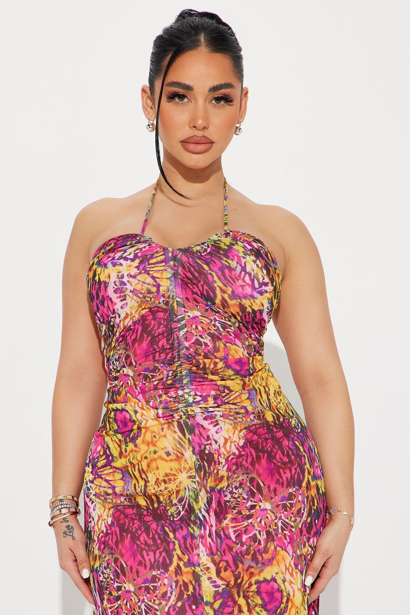 Neon Dreams Maxi Dress - Multi Color Product Image