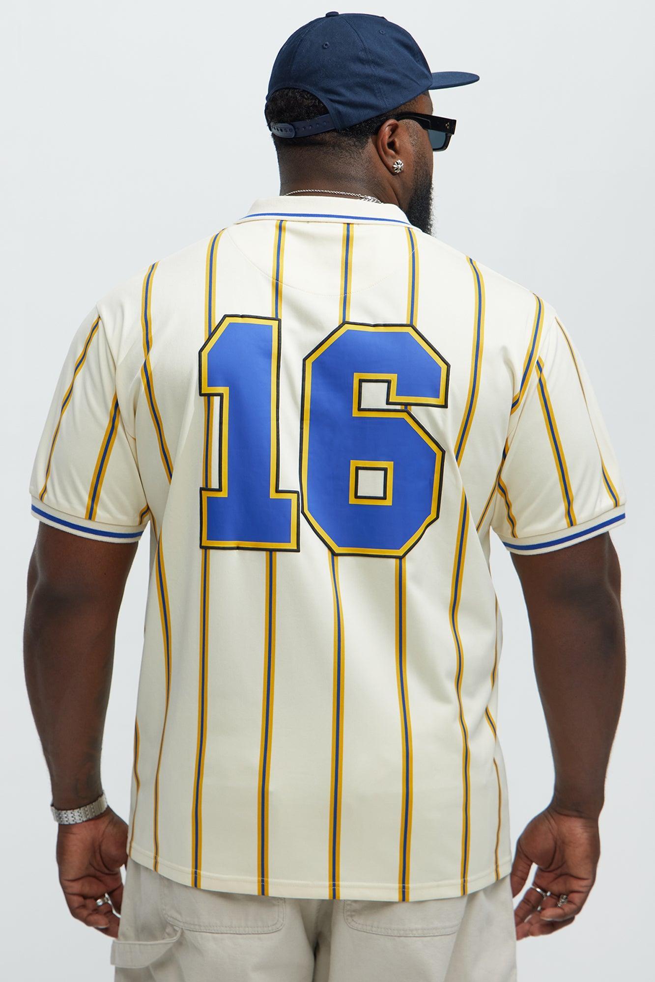 Los Angeles Striped Polo - Blue/combo Product Image