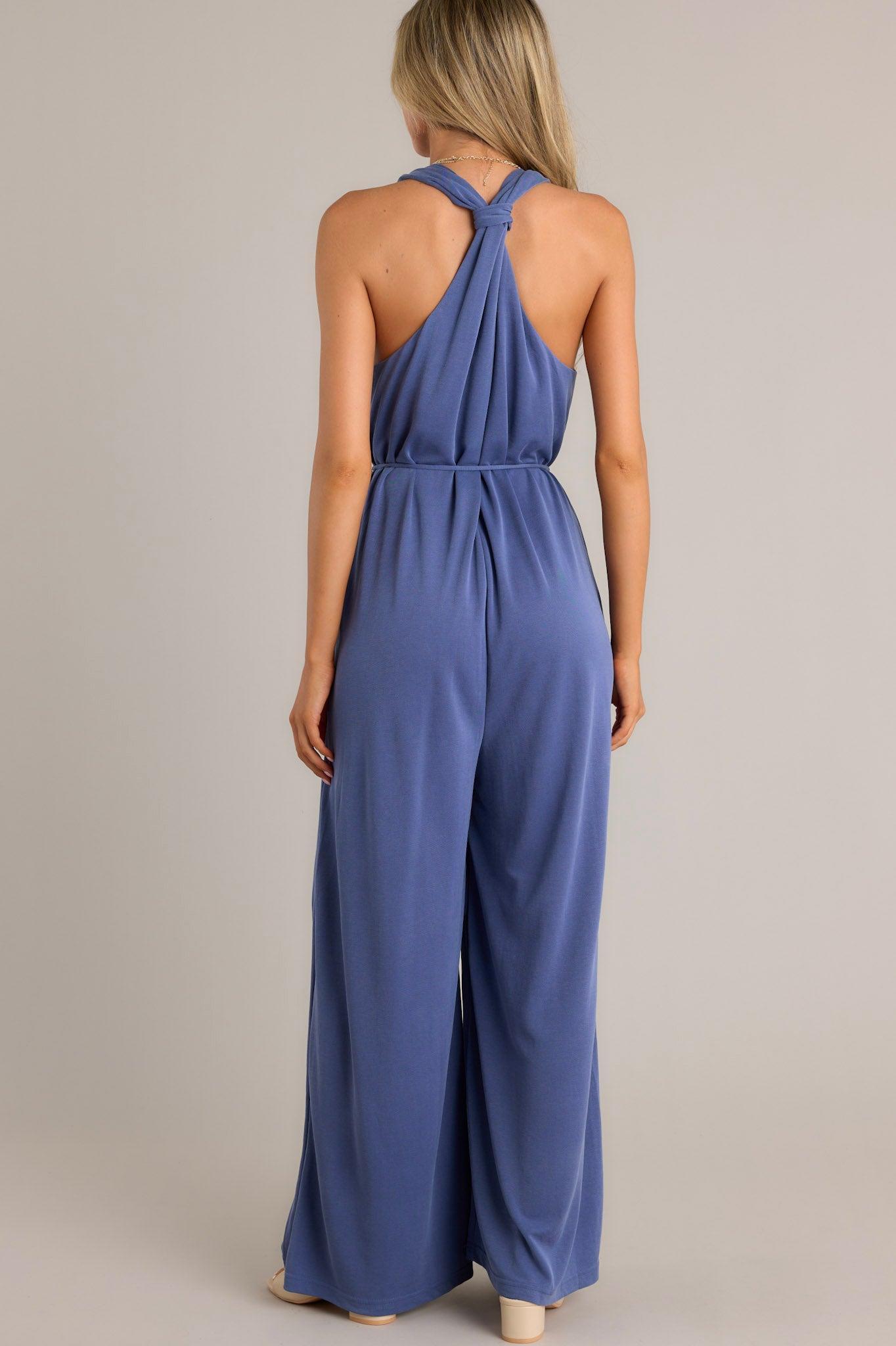 Effortless Ensemble Violet Blue Jumpsuit Product Image