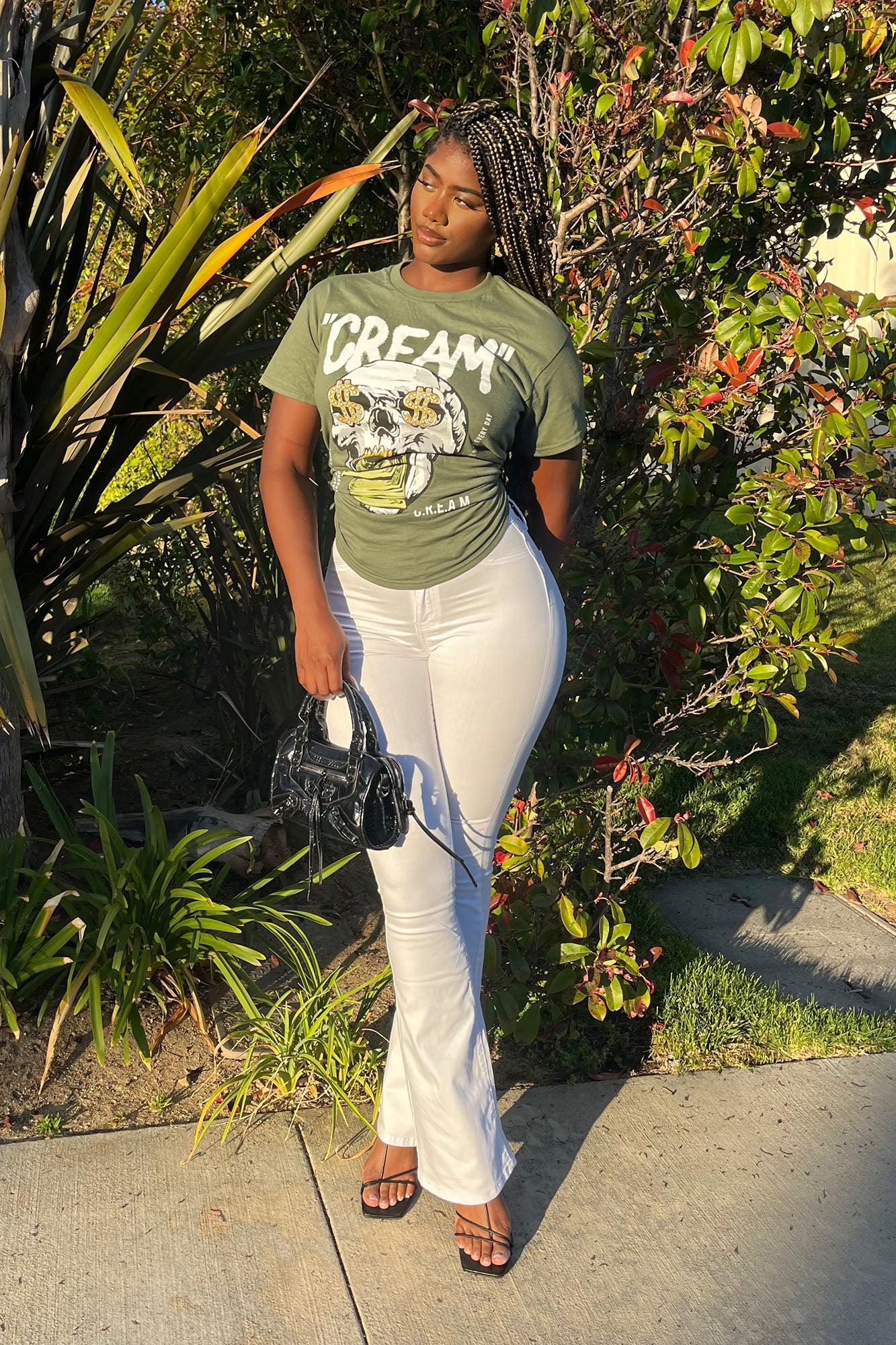 CREAM All Day Graphic Tee - Olive Product Image