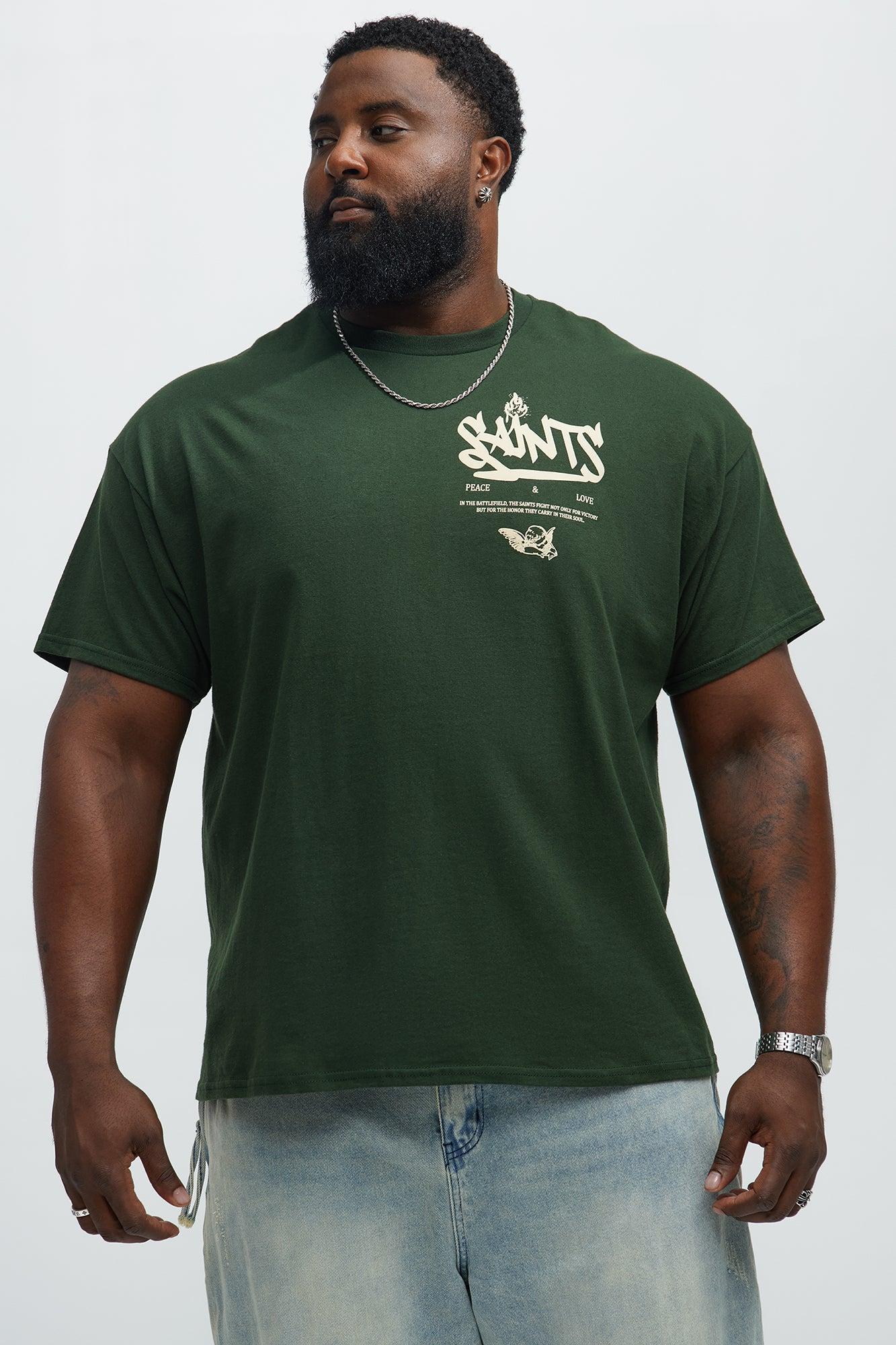 Saints Drip Short Sleeve Tee - Green Product Image