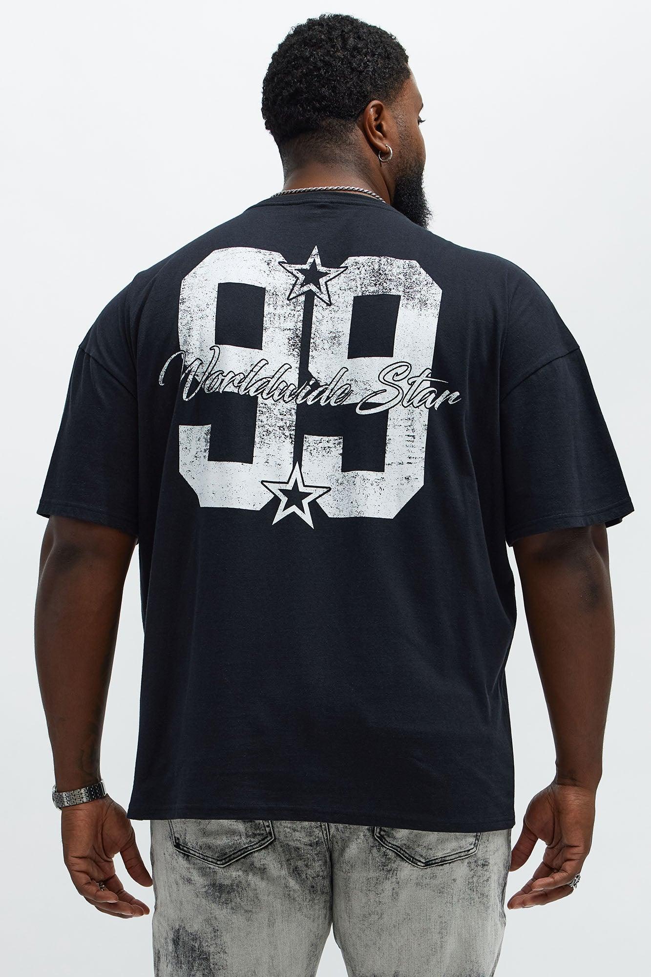 Champ Worldwide Star Oversized Short Sleeve Tee - Black Product Image