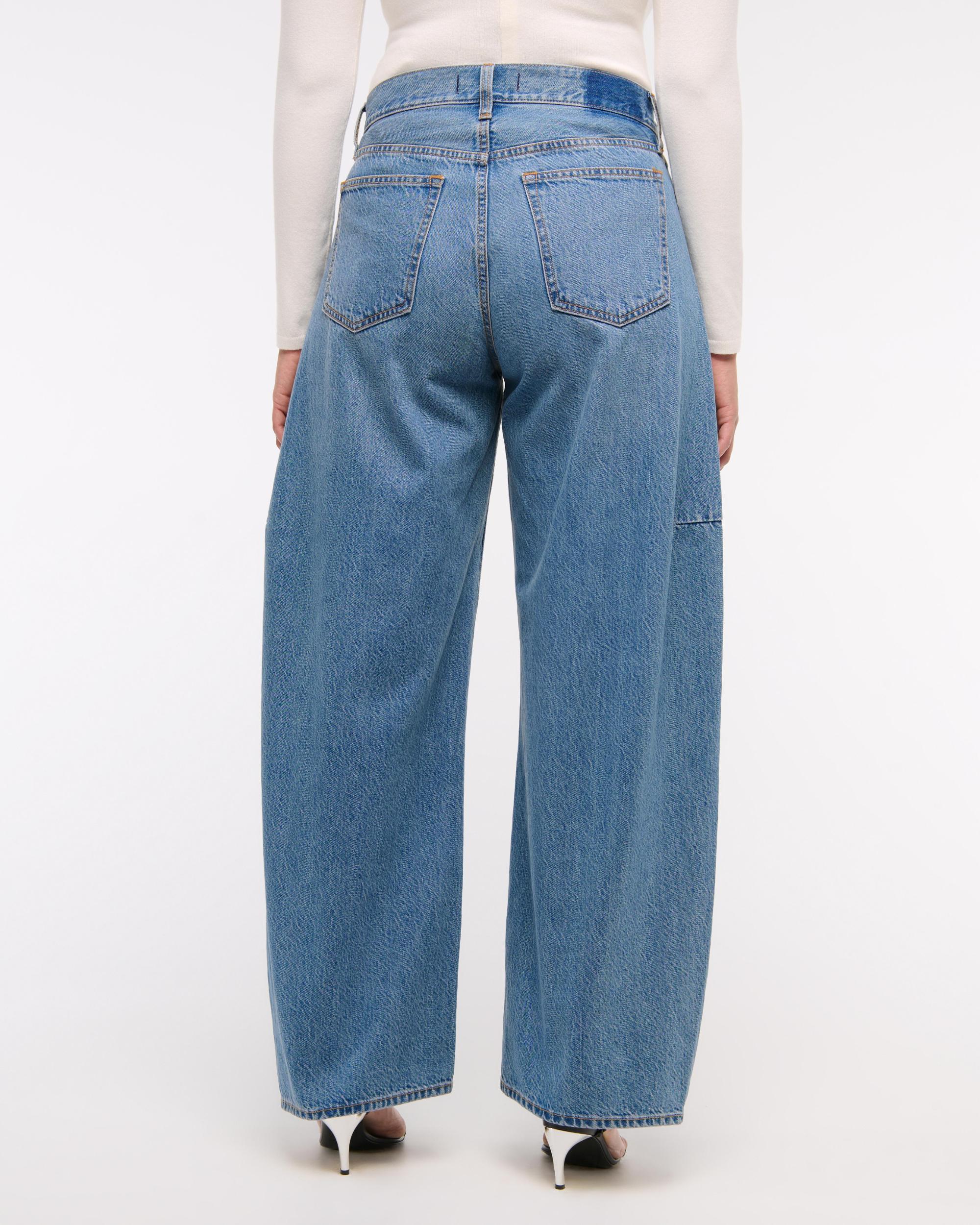 Curve Love Mid Rise Ultra Barrel Jean Product Image