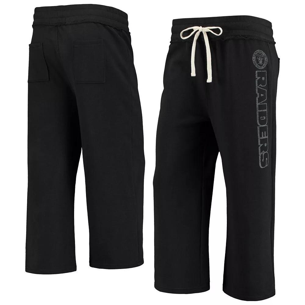 Women's Junk Food Black Las Vegas Raiders Cropped Pants, Size: Medium, Lvr Black Product Image