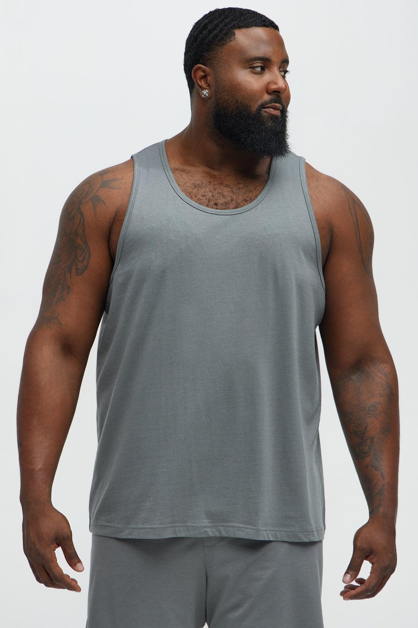 Essential Modal Lounge Tank - Slate Grey Product Image