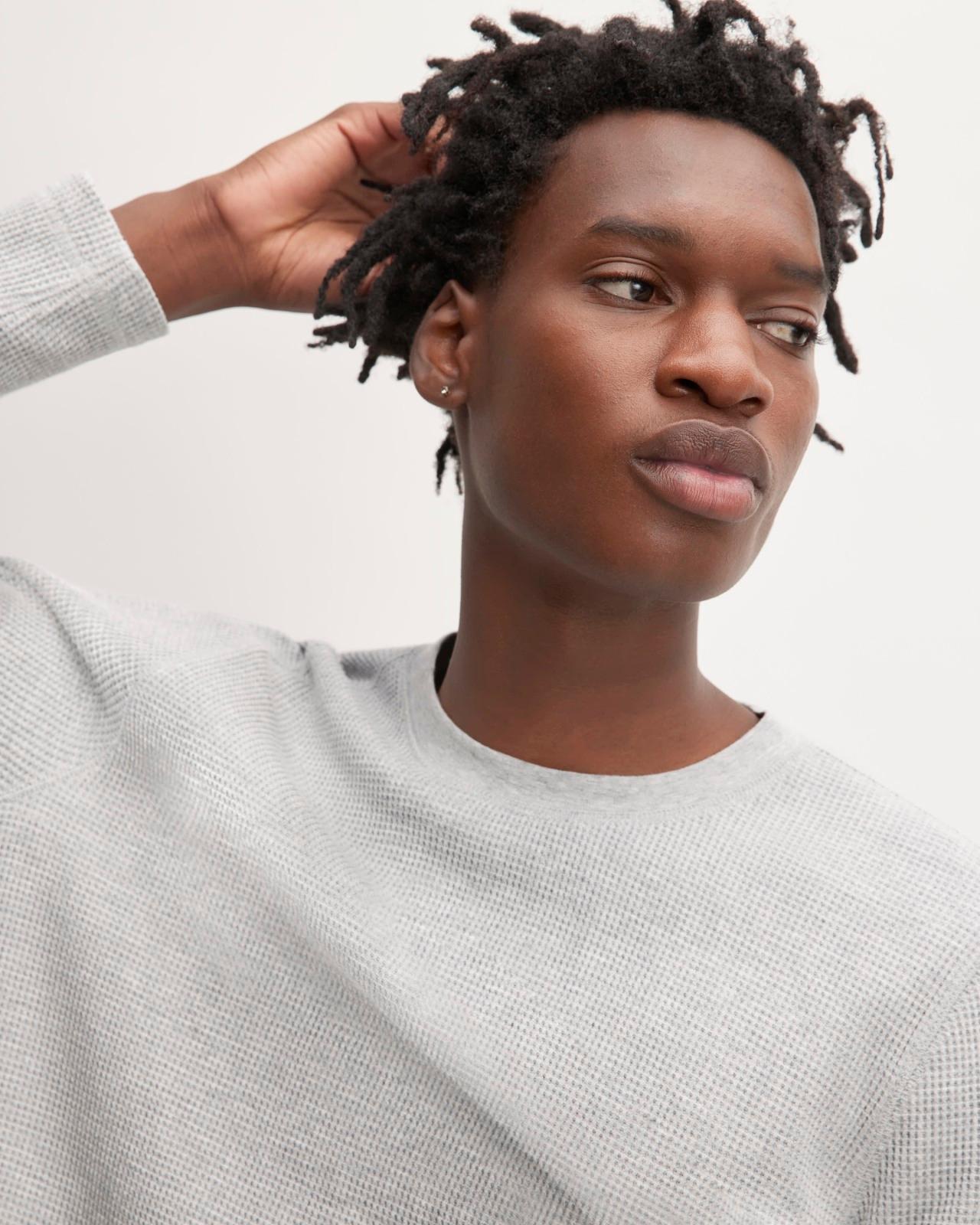Mens Waffle Long-Sleeve Crew T-Shirt by Everlane Product Image