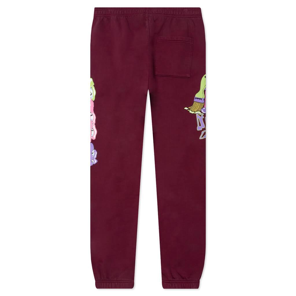 Paintman Sweatpant - Burgundy Male Product Image