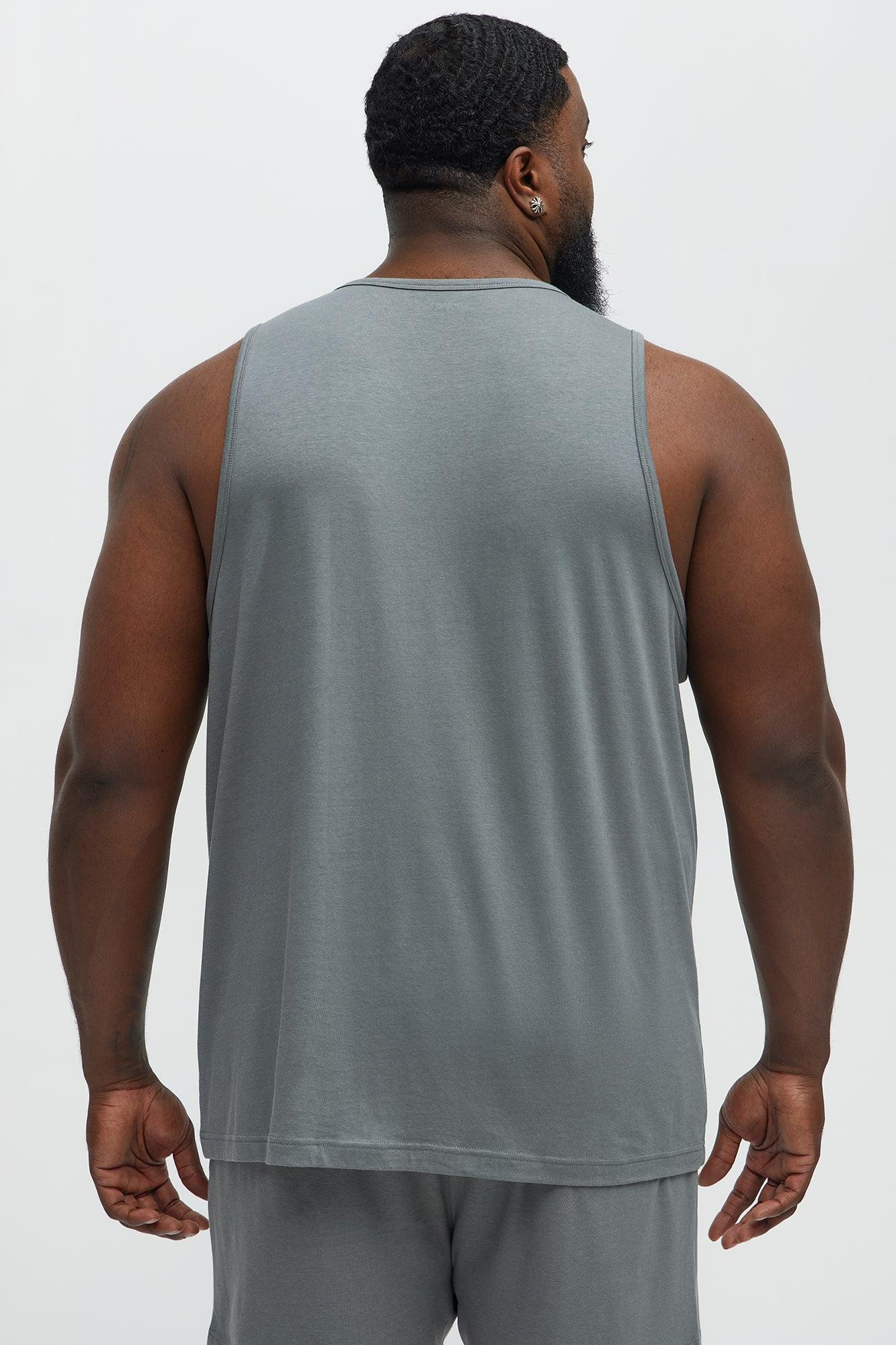Essential Modal Lounge Tank - Slate Grey Product Image