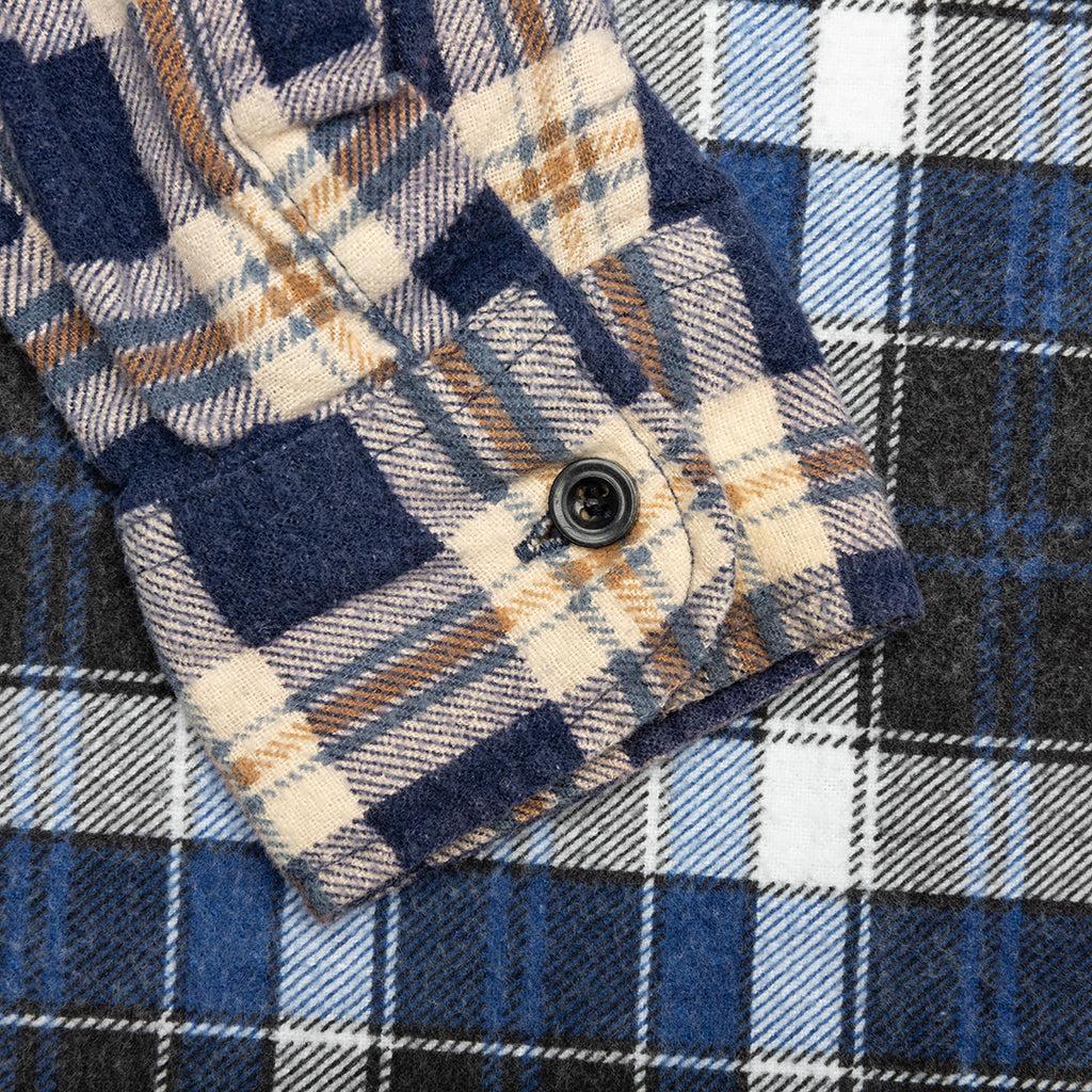 Ribbon Wide Flannel Shirt - Assorted Male Product Image