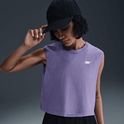 Women's Nike Sportswear Club Sleeveless Cropped Graphic T-Shirt Product Image