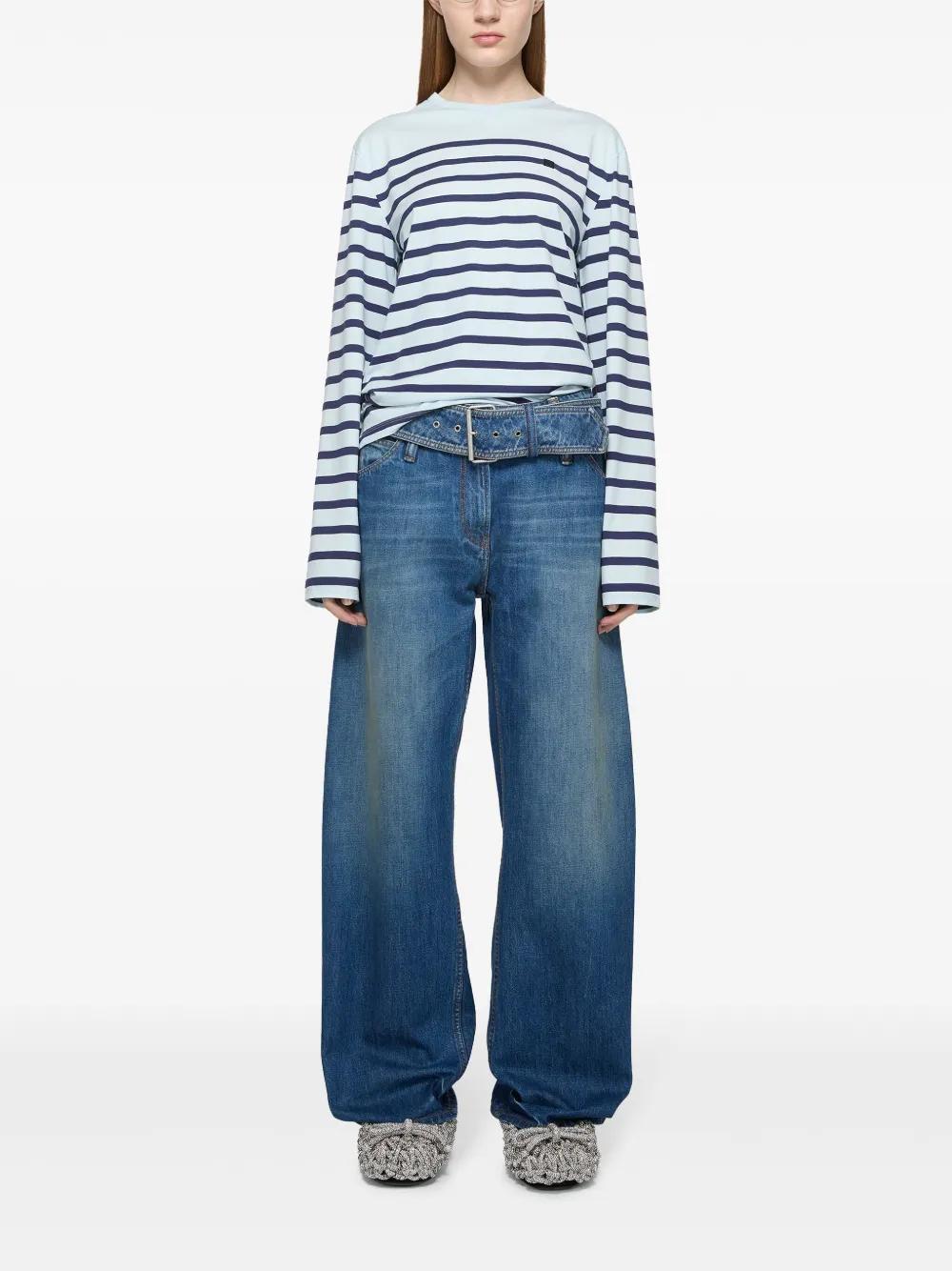 ACNE STUDIOS Long Sleeve T-shirt In Blue Product Image