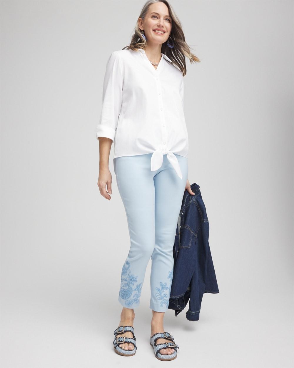 Brigitte™ Embroidered Ankle Pants Product Image