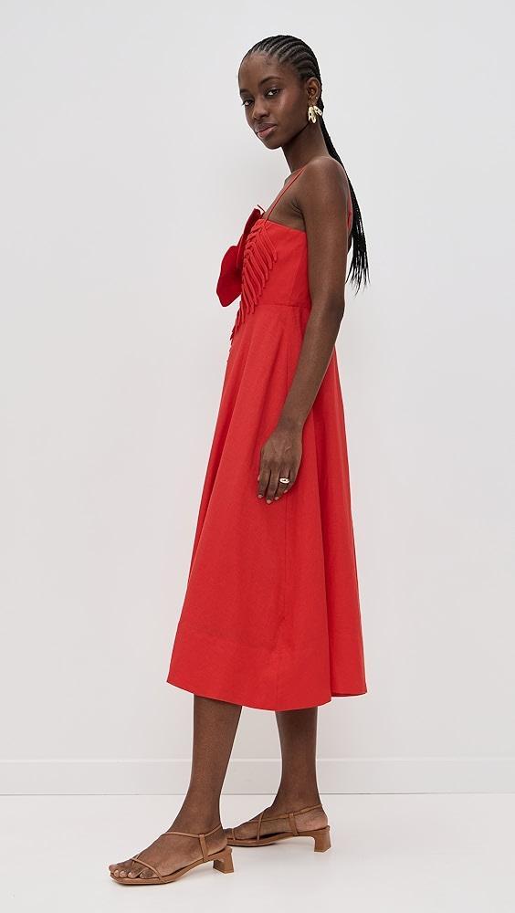 FARM Rio Red Garden Sleeveless Midi Dress | Shopbop Product Image