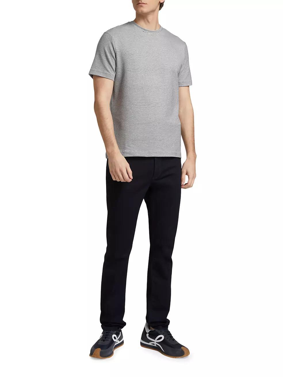 Striped Cotton-Blend T-Shirt Product Image