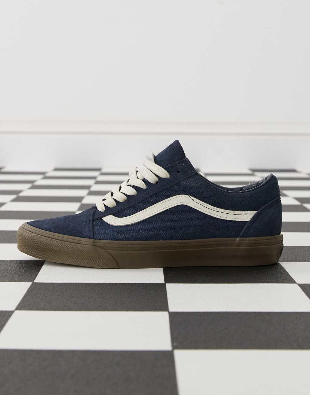 Vans Old Skool canvas sneakers in navy Product Image