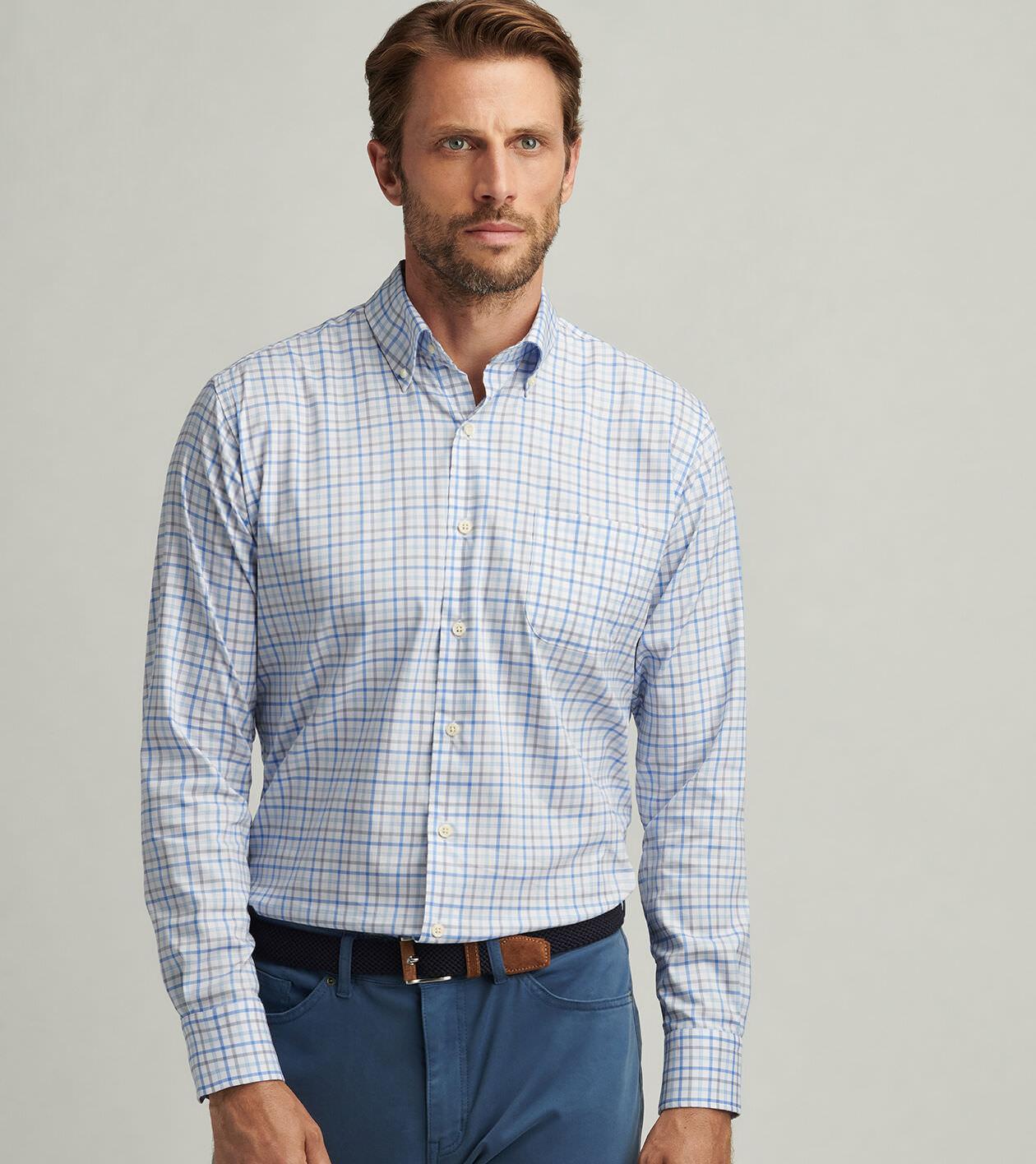 Calgary Crown Lite Cotton-Stretch Sport Shirt Product Image