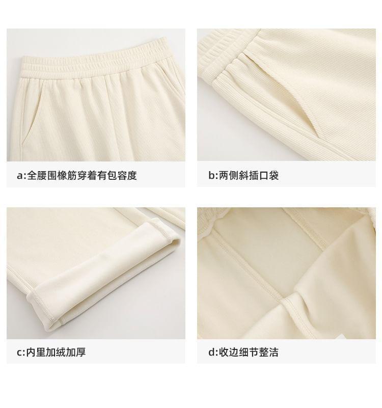 High Rise Corduroy Wide Leg Pants Product Image