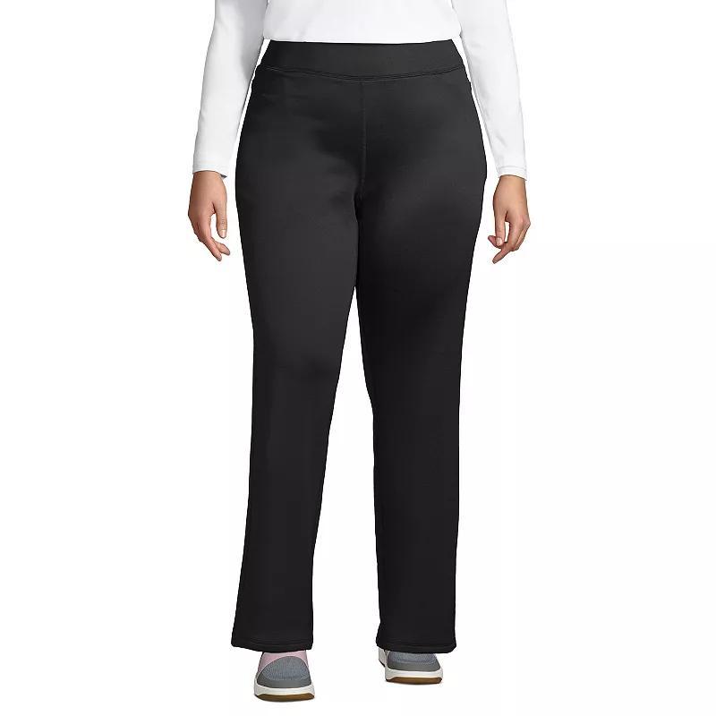Plus Size Lands' End Active Fleece Lined Yoga Pants, Women's, Size: 2XL, Alabaster Space Dye Product Image