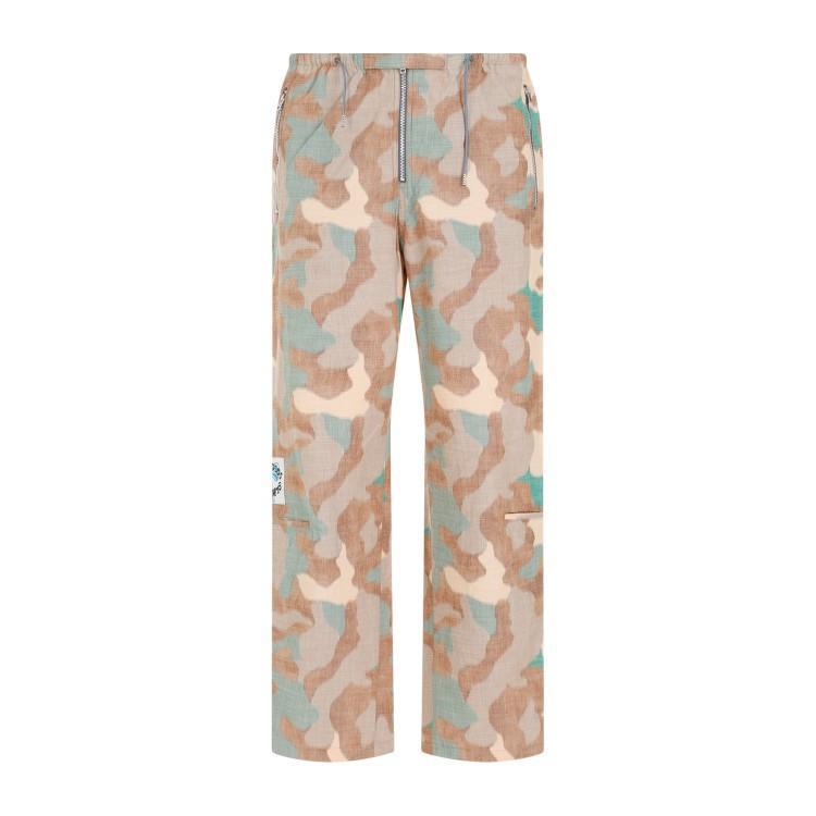ACNE STUDIOS Cotton Pants In Ah Orange Green Product Image