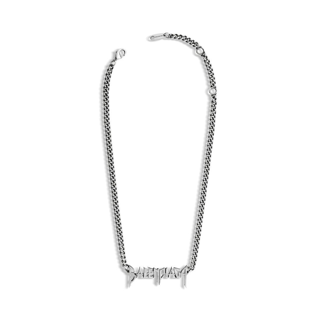Typo Metal Necklace  in Silver Product Image