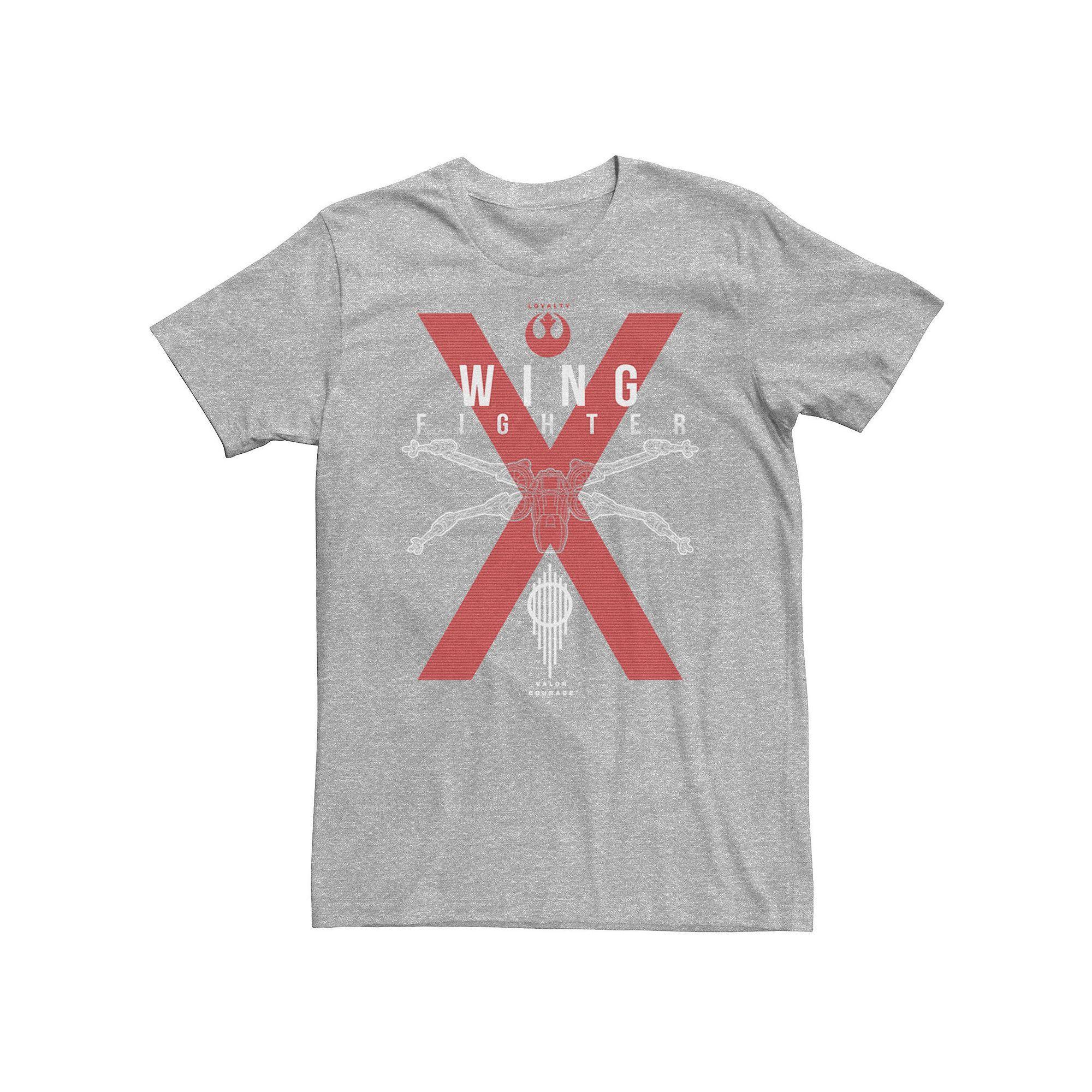 Men's Star Wars X Fighter Graphic Tee, Size: XL, Athletic Grey Product Image