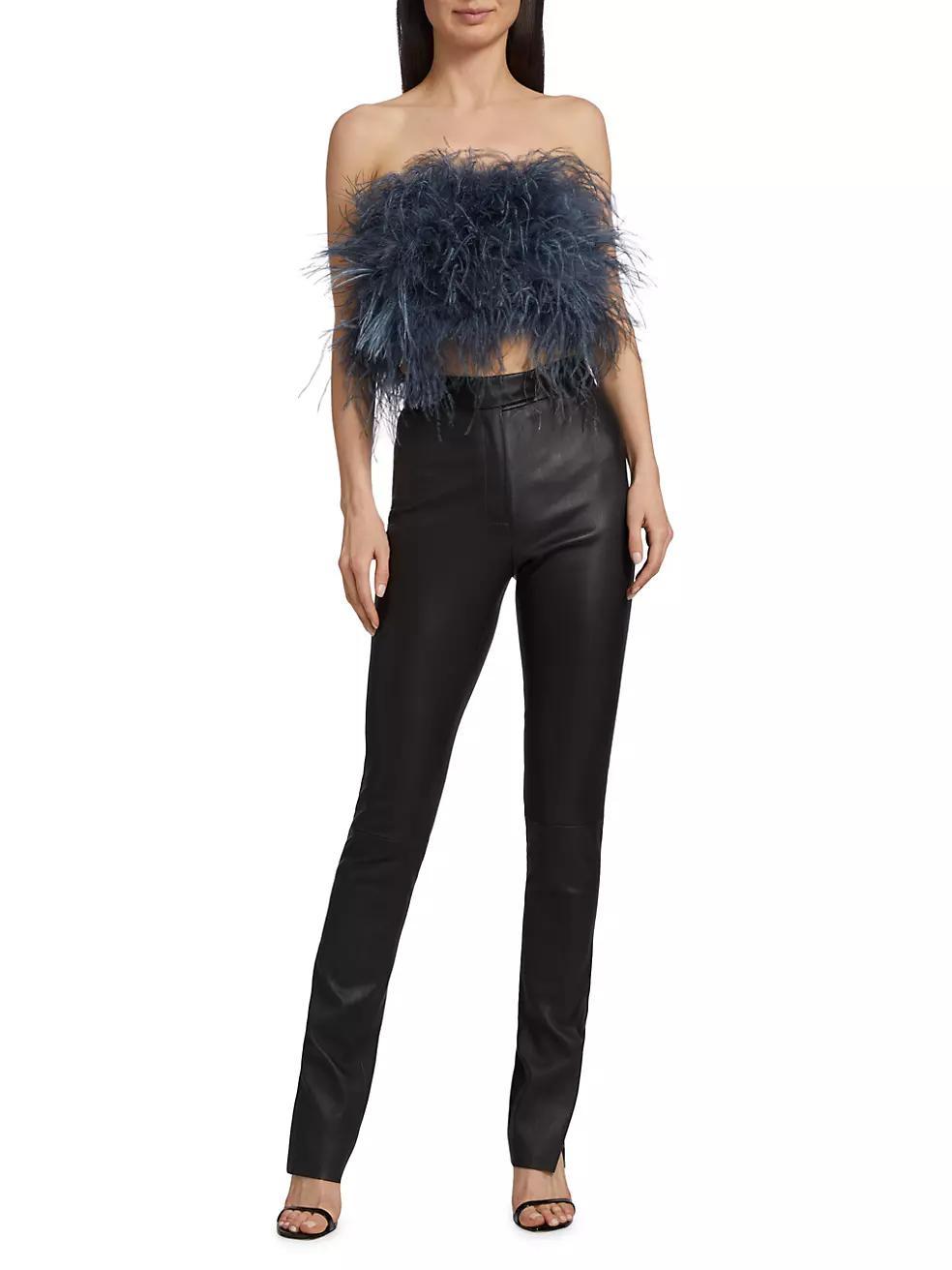 Dawn Skinny Leather Pants Product Image