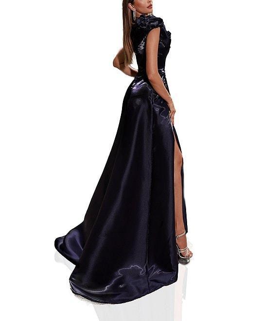 Terani Couture 3D Flower Shimmer Organza A-line Gown Product Image