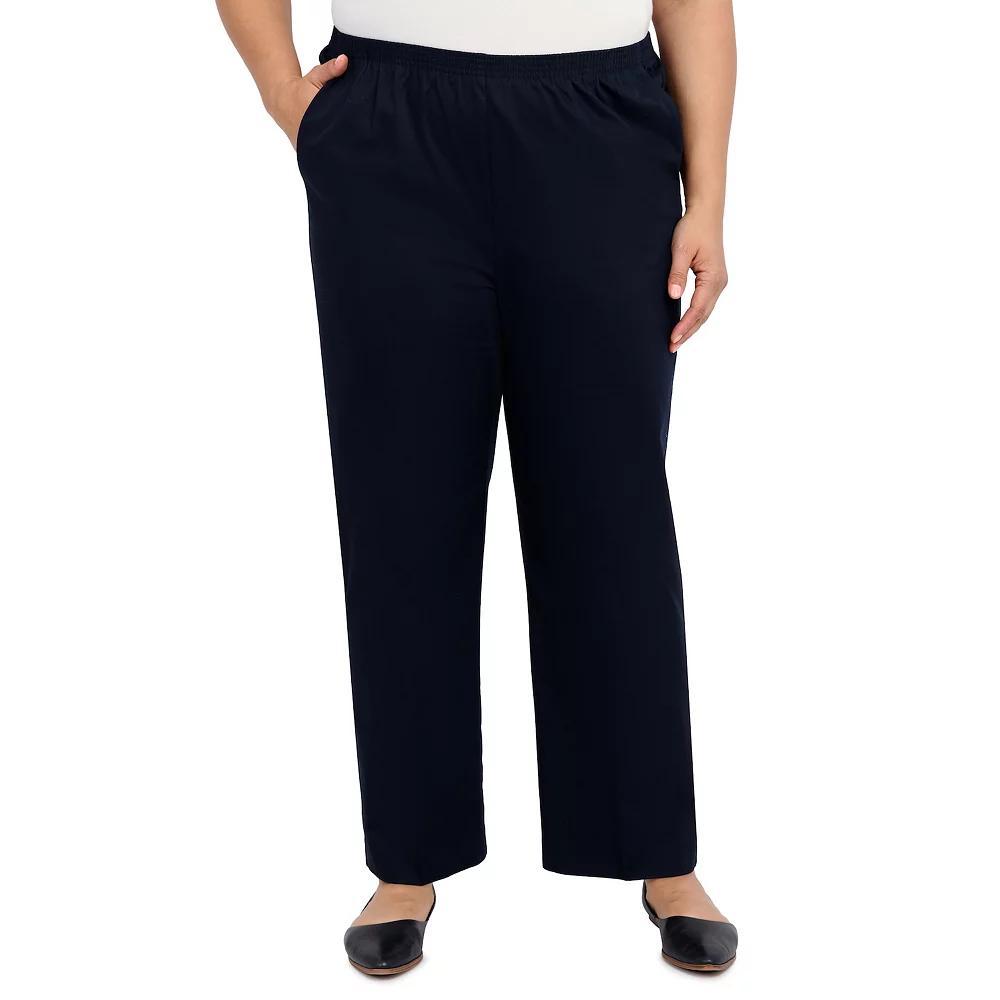 Plus Size Alfred Dunner Pants, Women's, Size: 16 W, Black Product Image
